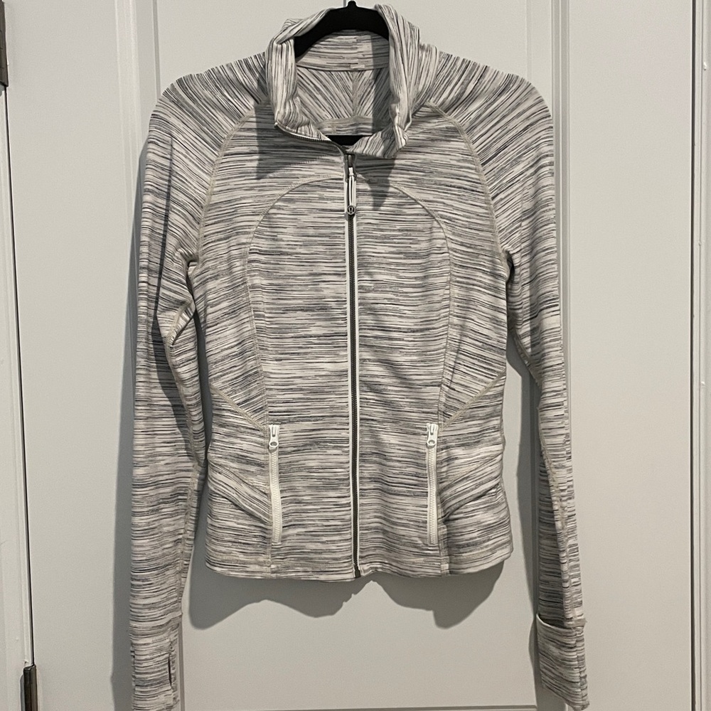 Lululemon Gray Zip-Up track Jacket